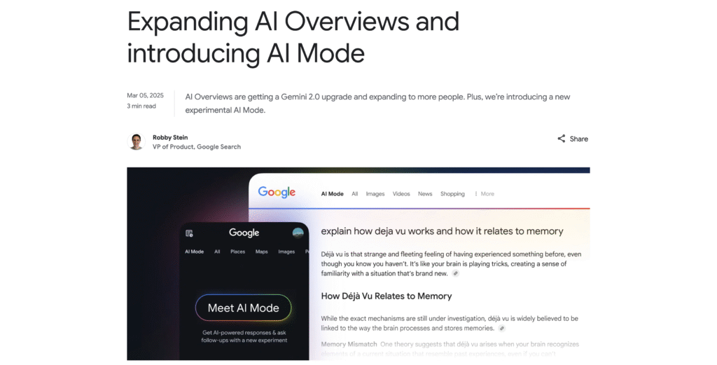 Google AI mode